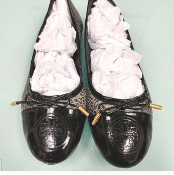 TORY BURCH Black and Gray Women's Shoes - Picture 1 of 4